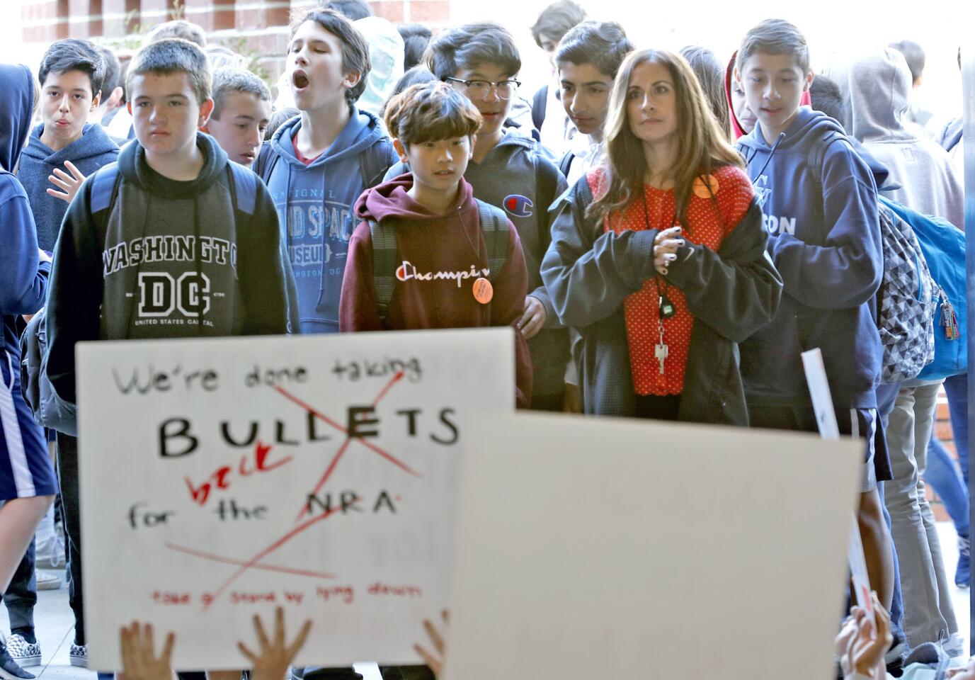 Photo Gallery: Rosemont Middle School “Die-Inevent" for stricter gun laws