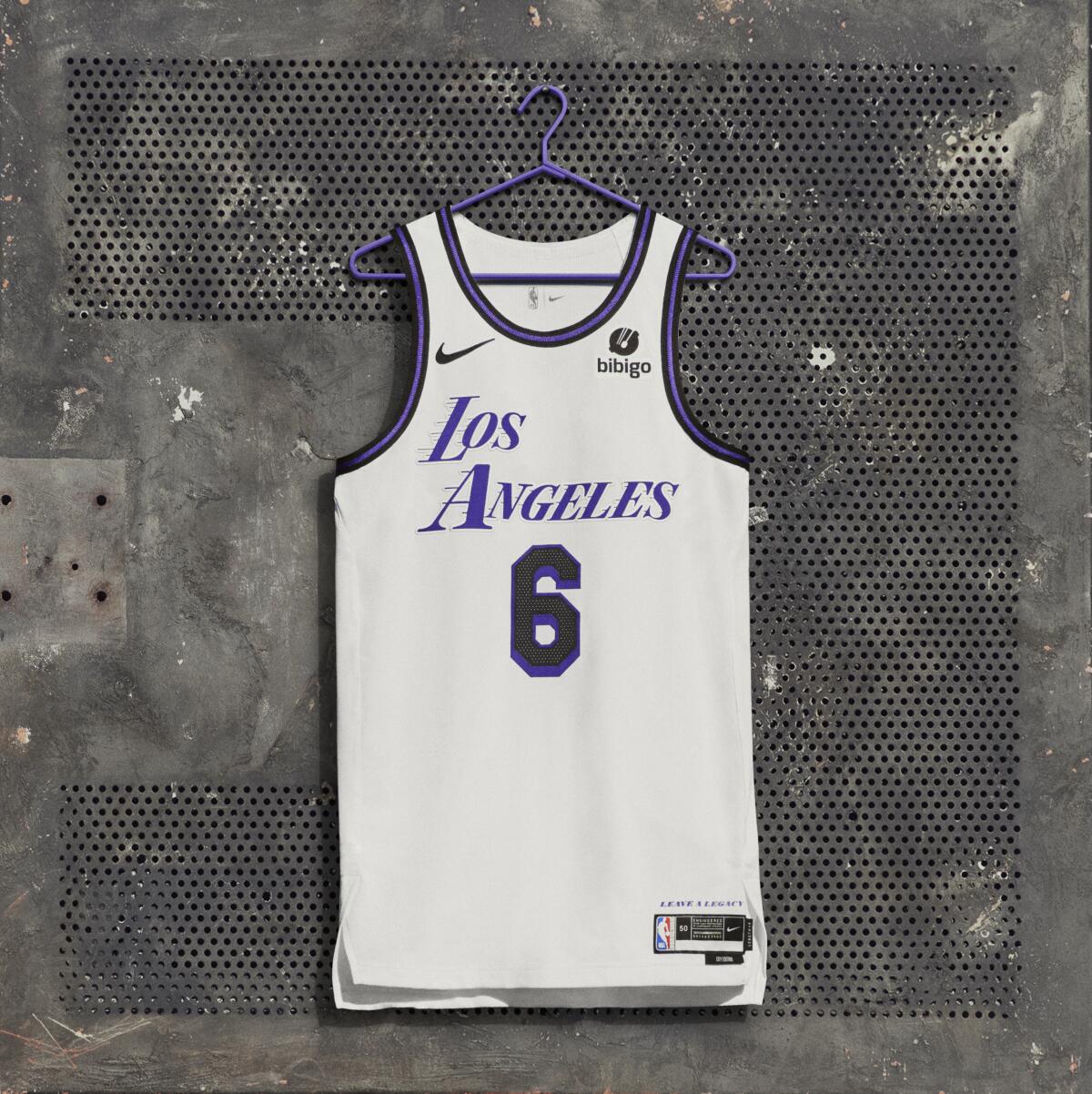 Lakers 2022-23 City Edition jersey
