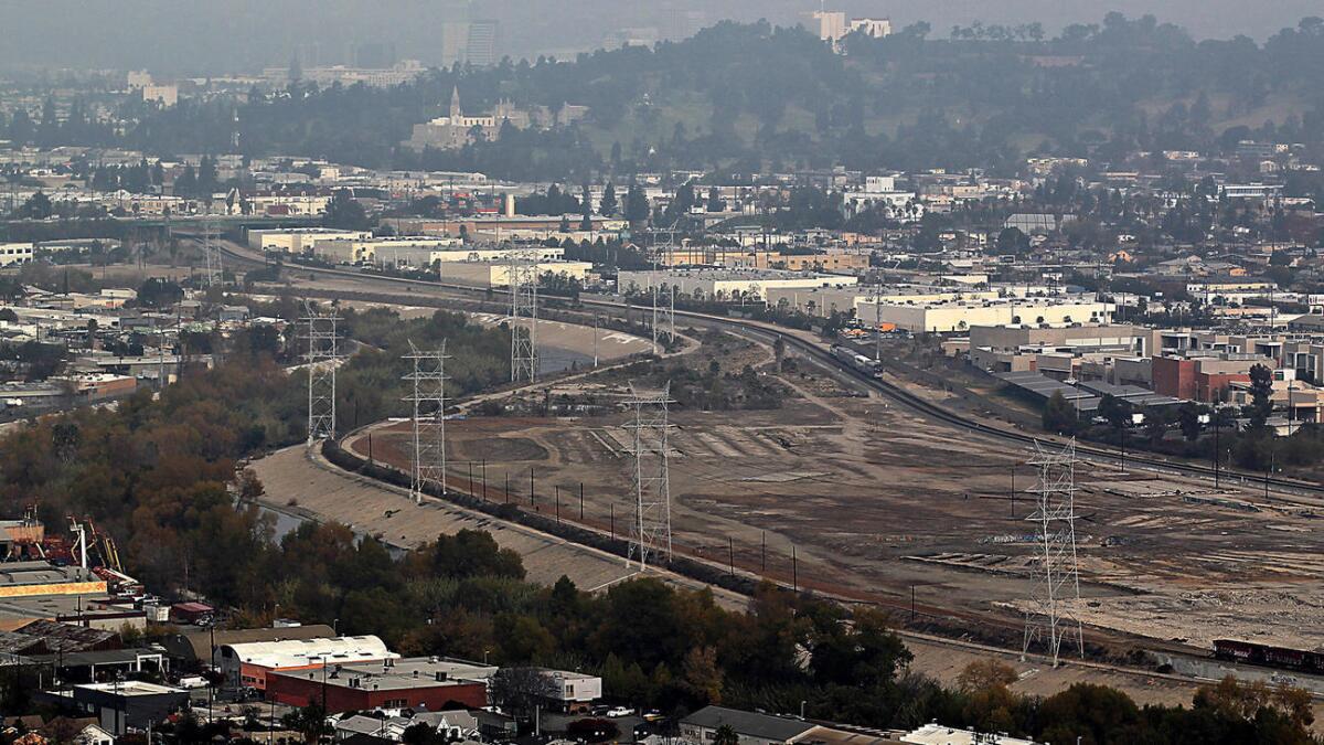 Taylor Yard, also known as the G2 parcel along the L.A. River, photographed in 2014.