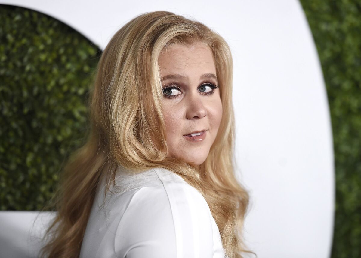 Amy Schumer arrives Dec. 3 at the GQ Men of the Year Party at Chateau Marmont.
