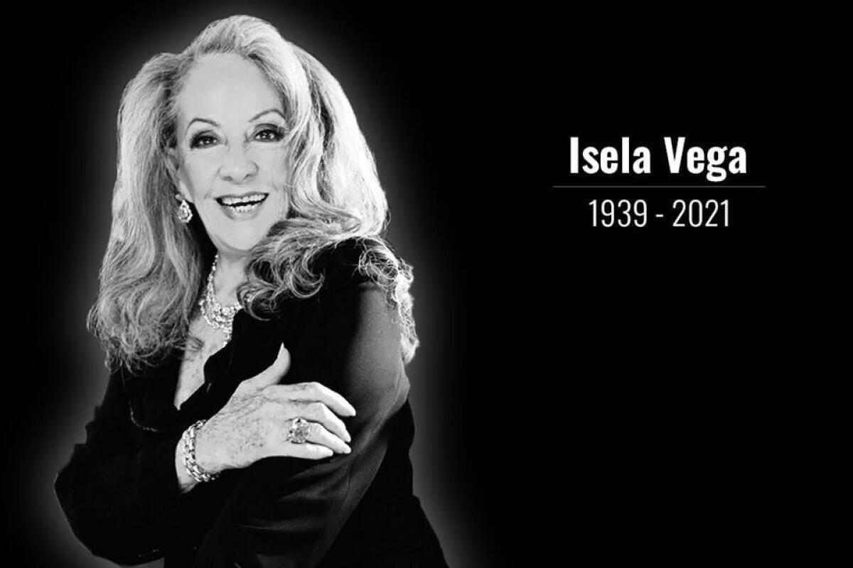 Muere la veterana actriz mexicana Isela Vega.