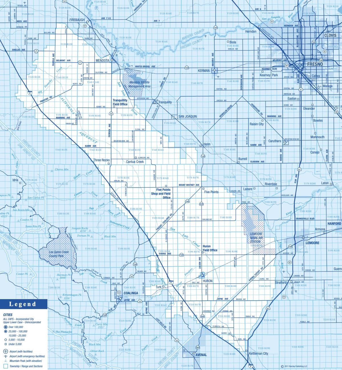 The Westlands Water District occupies a key portion of the Central Valley.