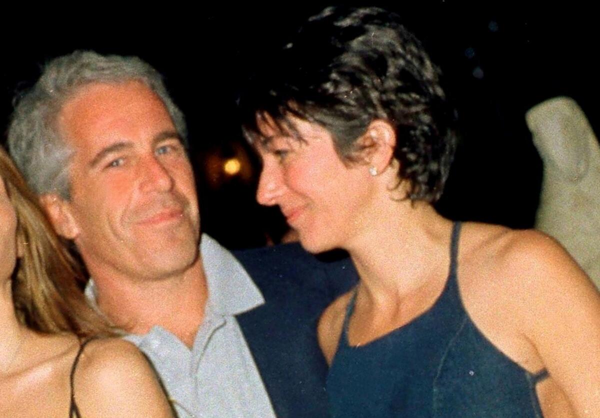 Financier Jeffrey Epstein and British socialite Ghislaine Maxwell