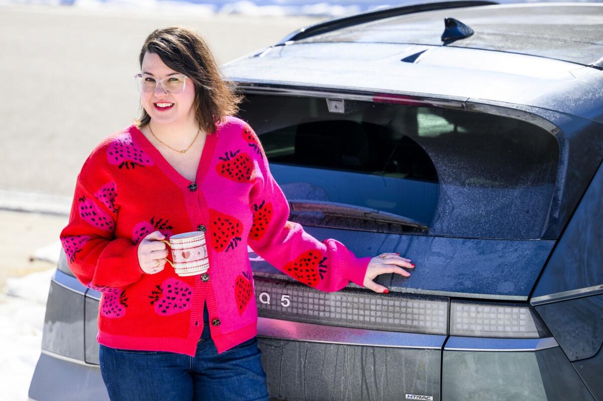 Kim Mestre was prepared to tap her 2025 Hyundai Ioniq to power her coffee pot in Alexandria, Va.