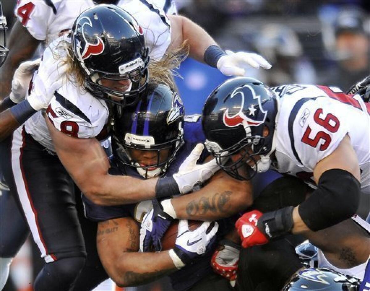 Baltimore Ravens beat Houston Texans, 20-13, to reach AFC title