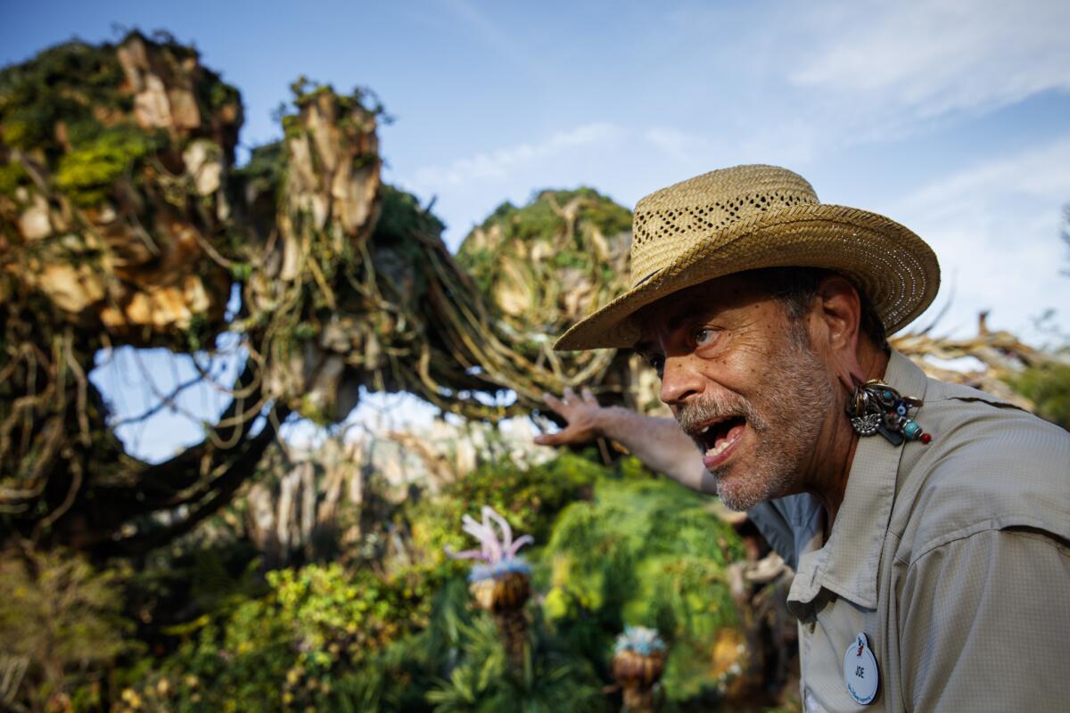 Joe Rohde, giving a tour of Pandora — The World of Avatar before its 2017 opening.