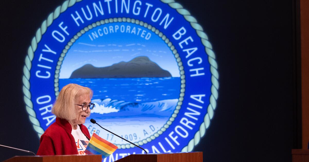 Huntington Beach votes to ban Pride flags at city buildings Huntington Beach votes to ban Pride flags at city buildings