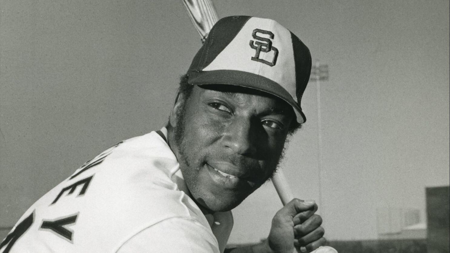 Baseball Hall of Fame Giant Willie McCovey is seen with his