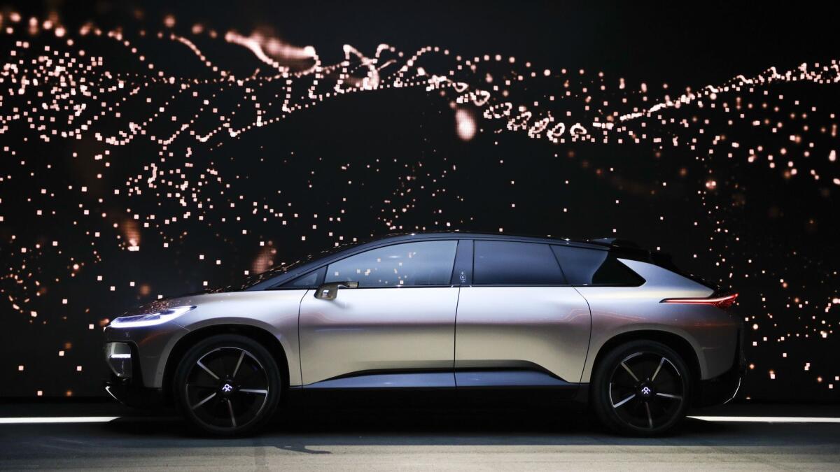Faraday Future had planned to begin selling its $180,000 FF91 luxury sedan next year, but investment funding has soured for the Gardena company.