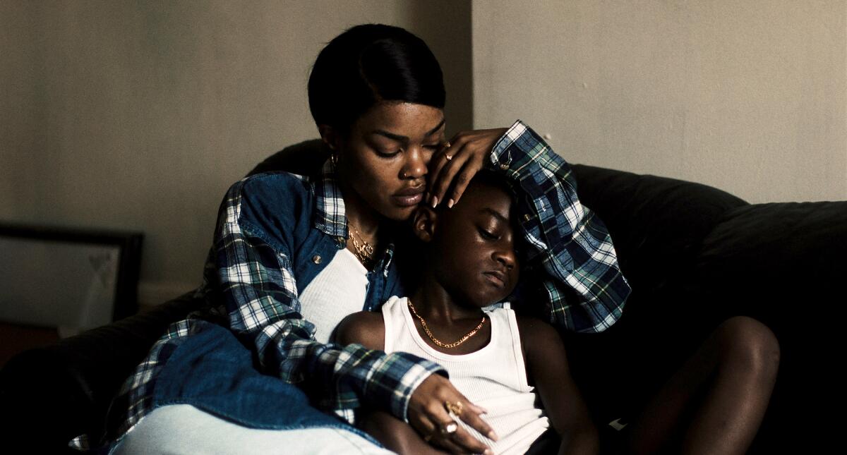 Teyana Taylor and Aaron Kingsley in "A Thousand and One."