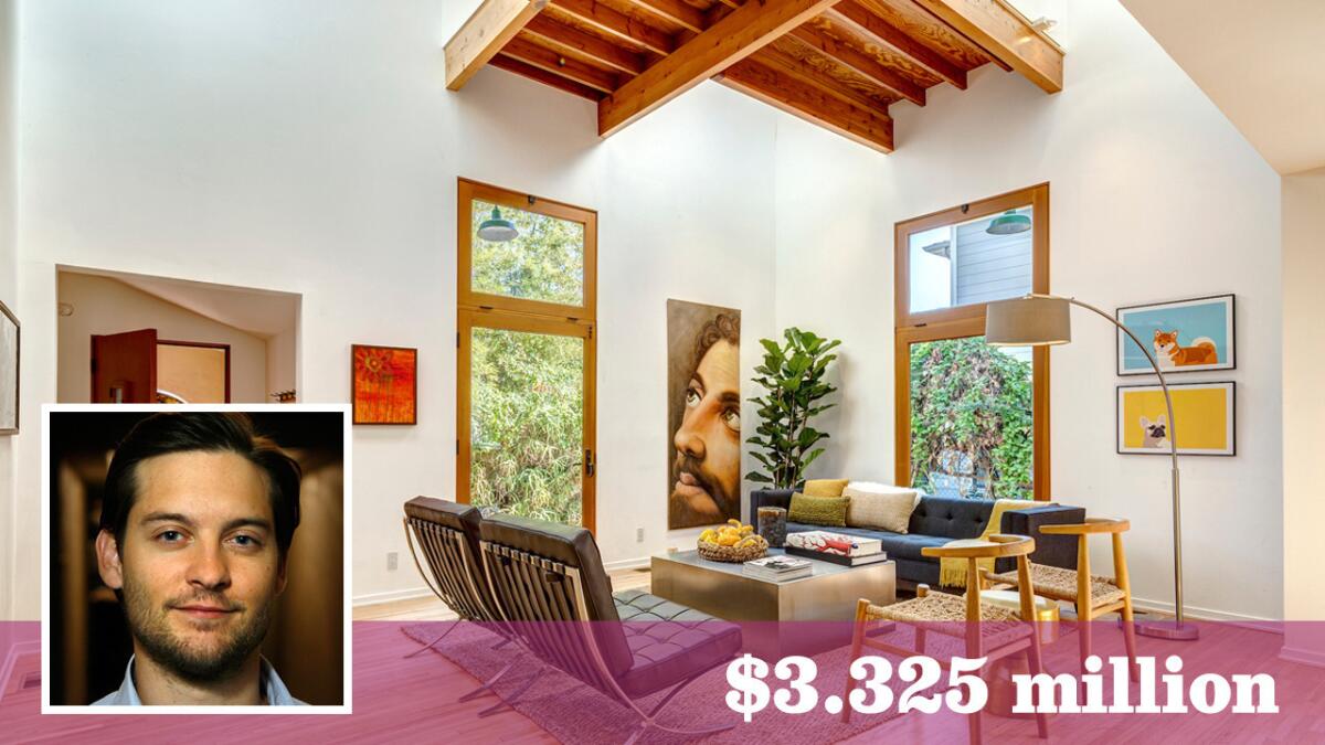 Actor Tobey Maguire has sold his home in Santa Monica for $3.325 million, $330,000 over his asking price.
