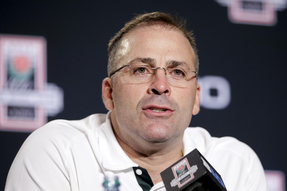 Michigan State defensive coordinator Pat Narduzzi says the Spartans haven't decided on who will start in place of suspended middle linebacker Max Bullough.