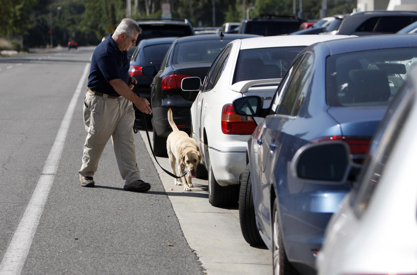 Photo Gallery: Contraband dog visits La Cañada High School