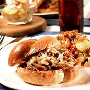 Pulled pork sandwich