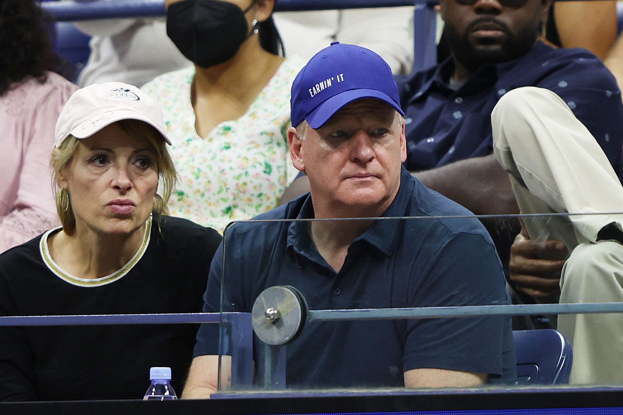 Roger Goodell looks on during the match between  Anett Kontaveit and Serena Williams.