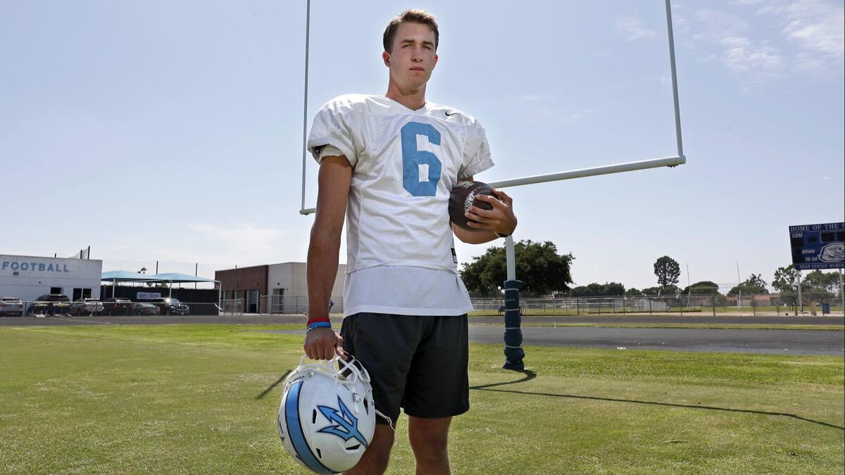 Corona del Mar High junior receiver John Humphreys had a school-record 13 catches and three touchdowns last week in a 28-6 win over Palos Verdes.