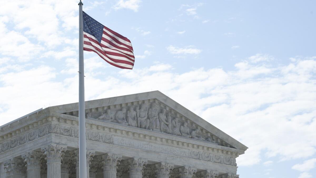 The Supreme Court building in Washington.