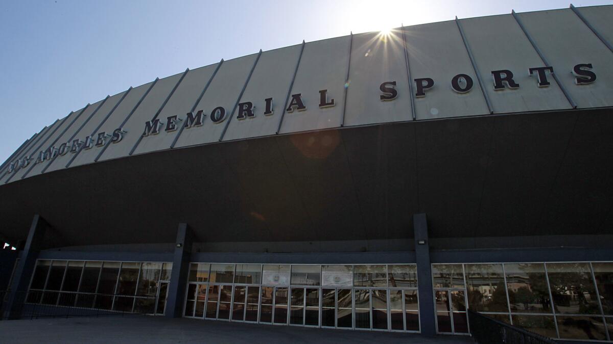 The Los Angeles Memorial Sports Arena in Exposition Park will soon be torn down to make way for a new stadium for the Los Angeles Football Club.