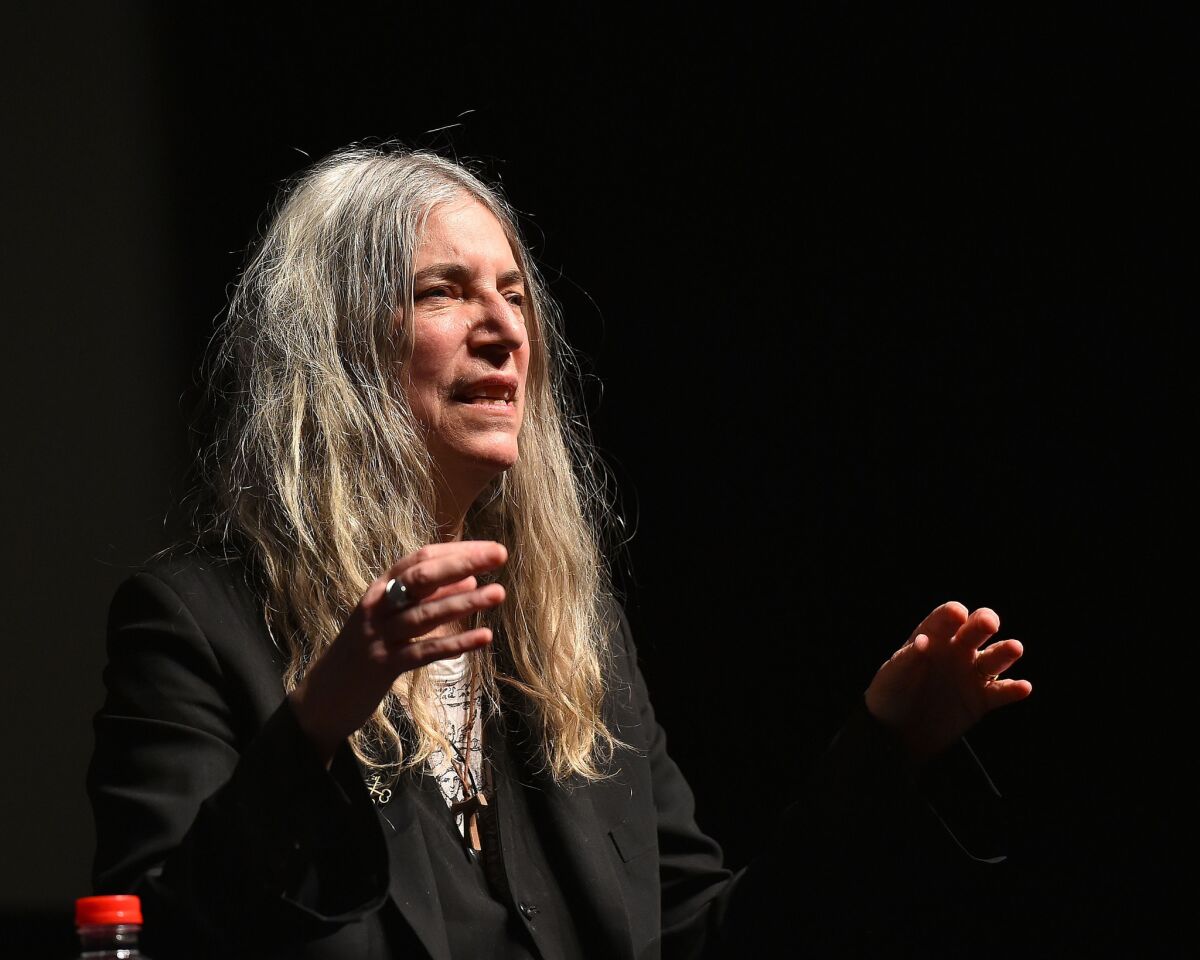 Patti Smith, seen here at the 2016 Tribeca Film Festival, won the National Book Award in 2010 for her memoir "Just Kids."