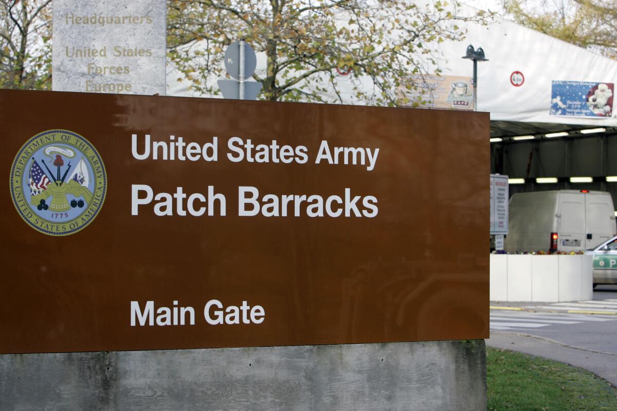 The U.S. Army Patch Barracks in Stuttgart, Germany.