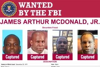 FBI wanted poster of James Arthur McDonald, Jr. After more than two years on the run from the law, McDonald, a former investment company CEO and TV financial analyst was arrested last weekend and will face federal fraud charges in Los Angeles