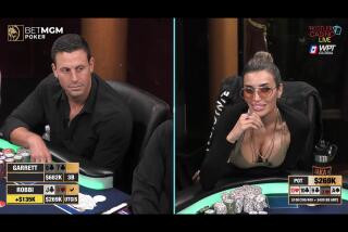 Garrett Adelstein, left, and Robbi Jade Lew during the now-infamous $269,000 poker hand.