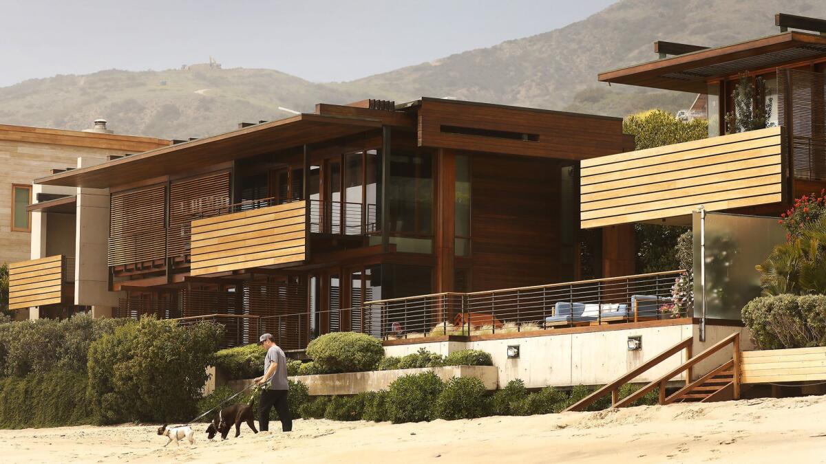 A home compound on Carbon Beach also known as Billionaire's Beach in Malibu sold for $110 million.