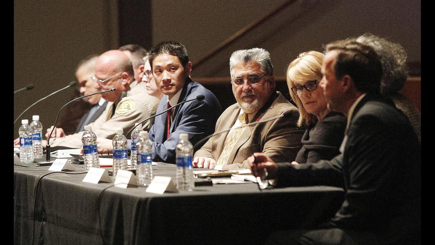 Photo Gallery: Safety forum at Lanterman Auditorium in La Canada