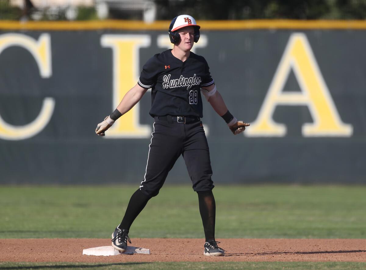 Prep sports roundup: Huntington Beach delivers a no-hitter in win over Los Alamitos