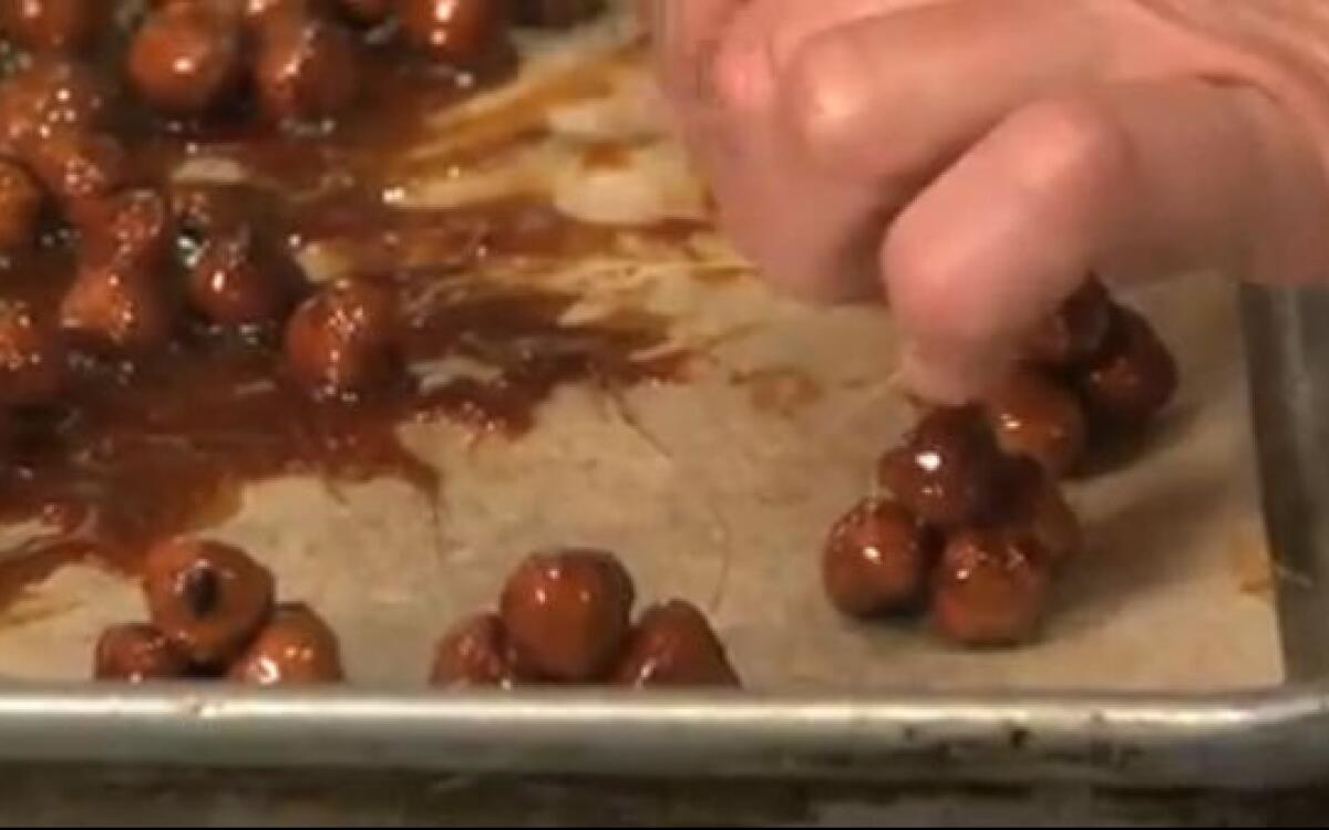 Candied hazelnuts