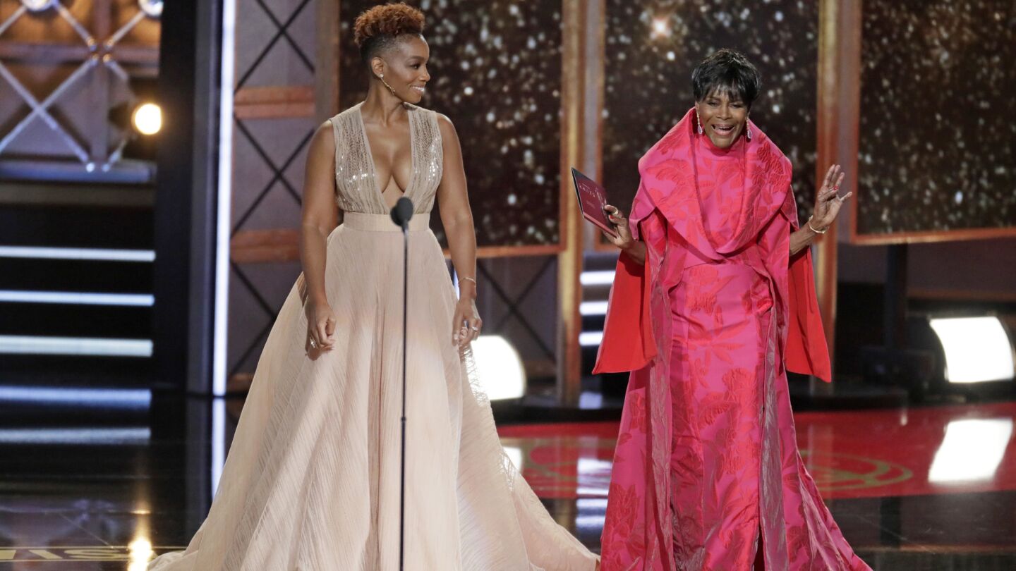 Anika Noni Rose and Cecily Tyson present the Emmy for limited series or movie.