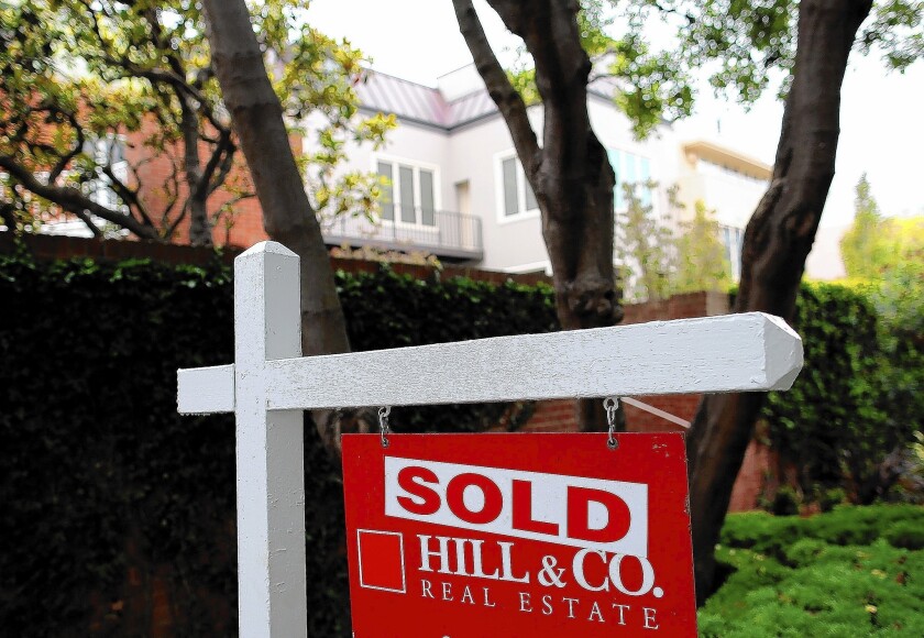 A sold sign is posted in front of a home in San Francisco.
