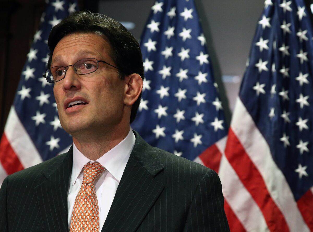House Majority Leader Eric Cantor (R-Va.), shown in May, was defeated in a GOP primary by tea party challenger Dave Brat.