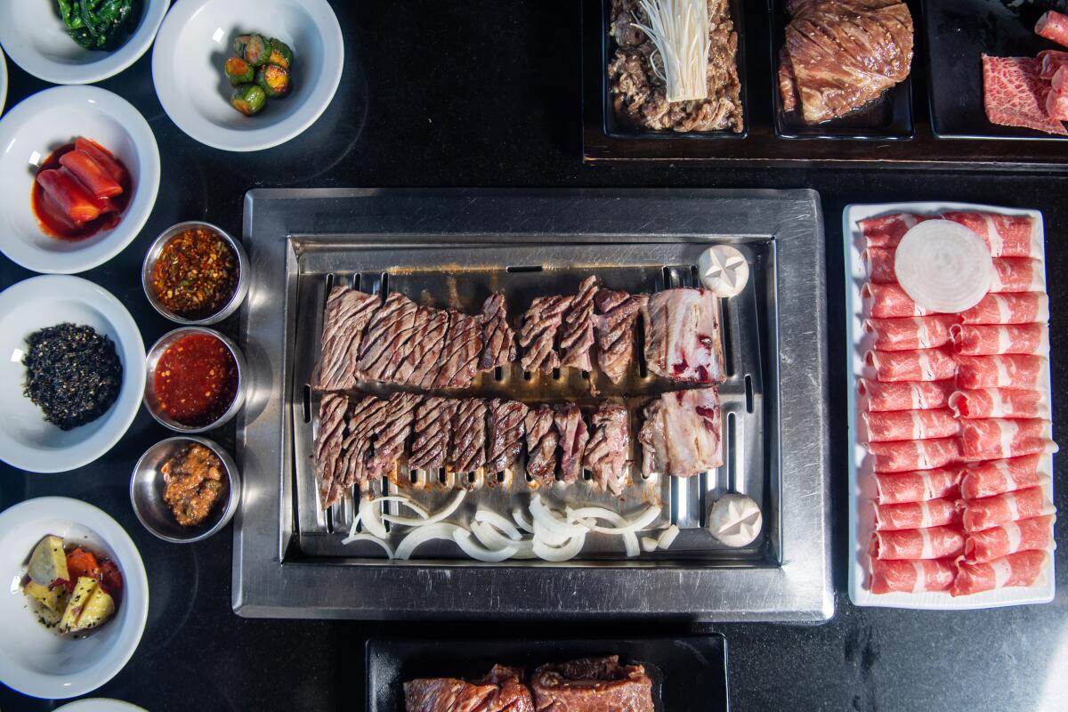 An array of meats from Parks BBQ