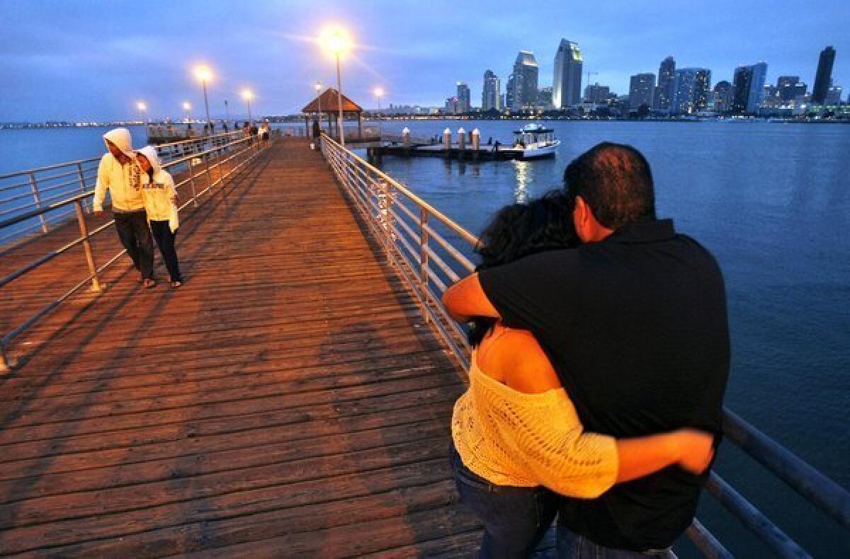 Don't tell San Francisco, but Coronado Ferry Landing in San Diego may have the most jaw-dropping city views in the state, including a snazzy skyline, Navy craft, the Coronado Bay Bridge and the traffic (sailboats to freighters) in the channel.