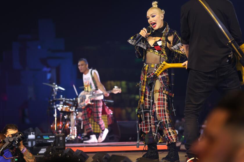 INDO-CA-APRIL 13, 2024: No Doubt performs at Coachella on Saturday, April 13, 2024. (Christina House / Los Angeles Times)