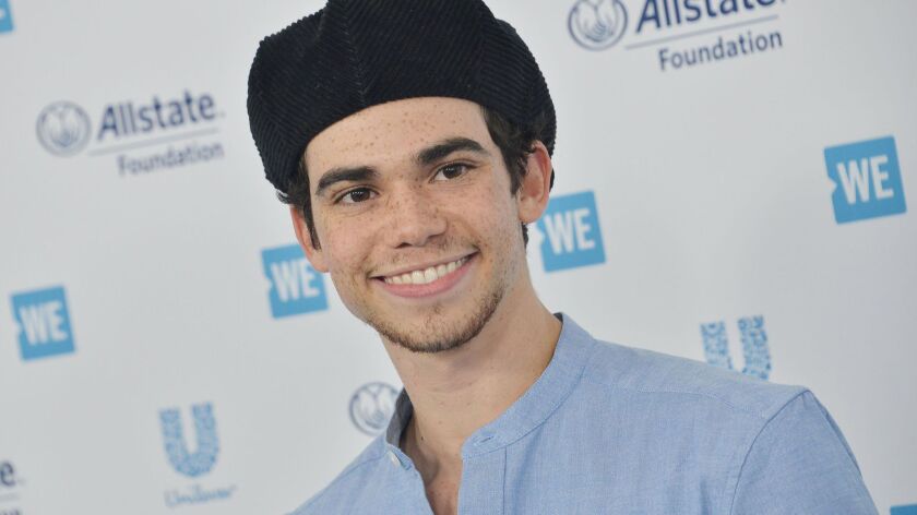 Cameron Boyce arrives at WE Day California on April 25, 2019 in Inglewood.