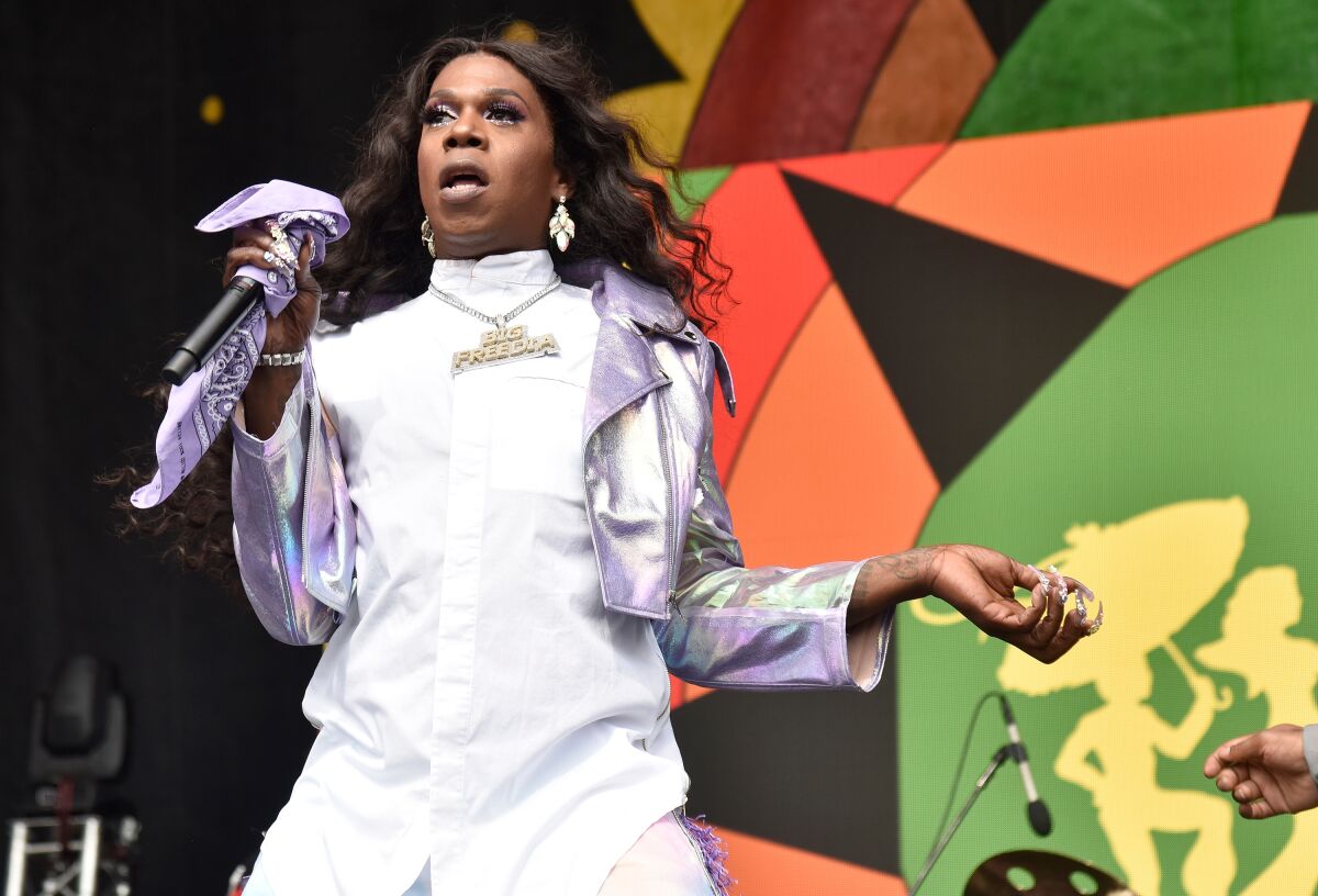A photo of Big Freedia at the 2019 New Orleans Jazz Heritage Festival