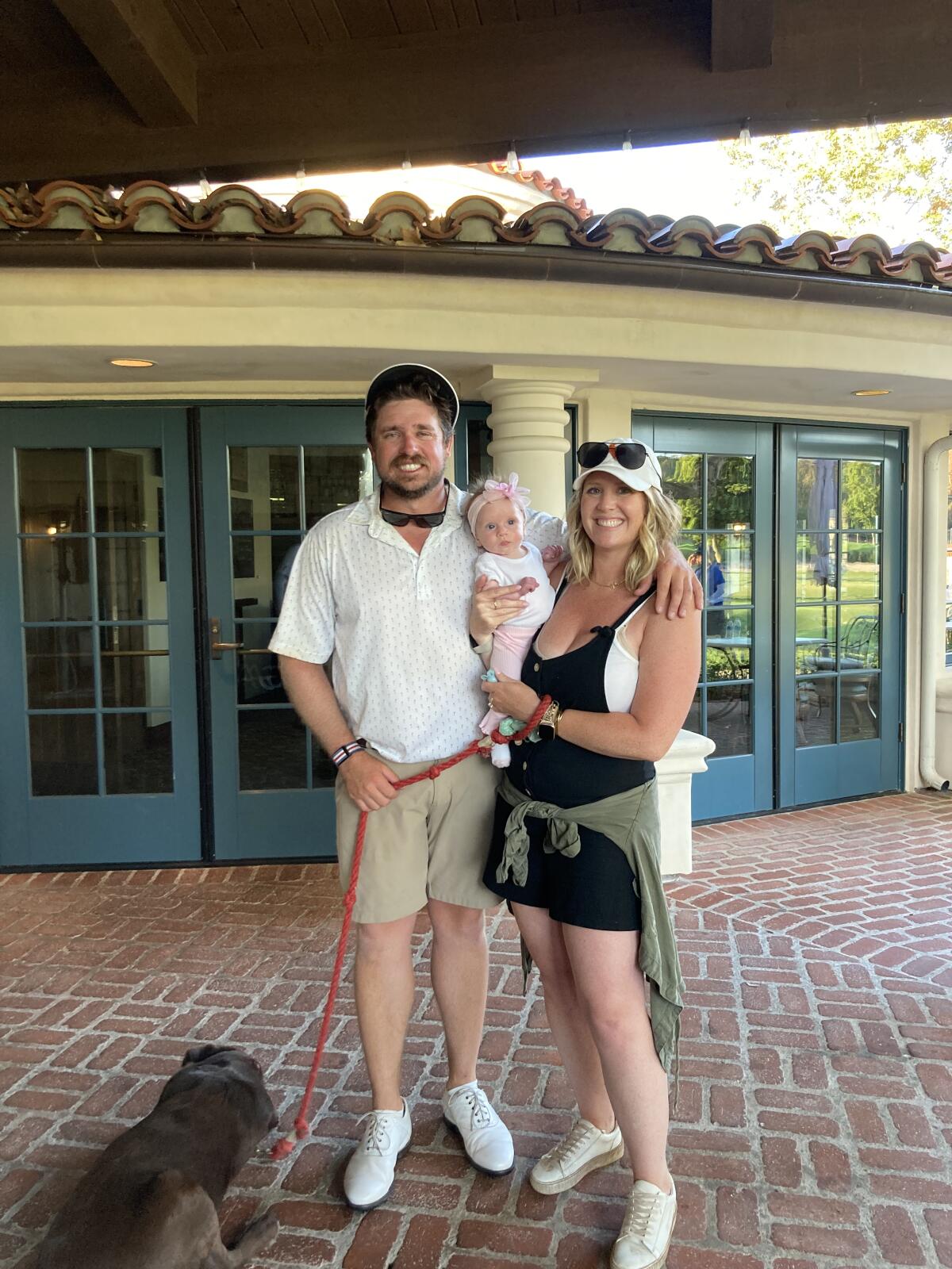 Will Appleby with his wife Megan and daughter Campbell.