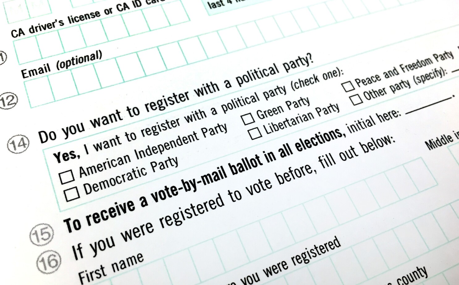 Registered database california voters California registered