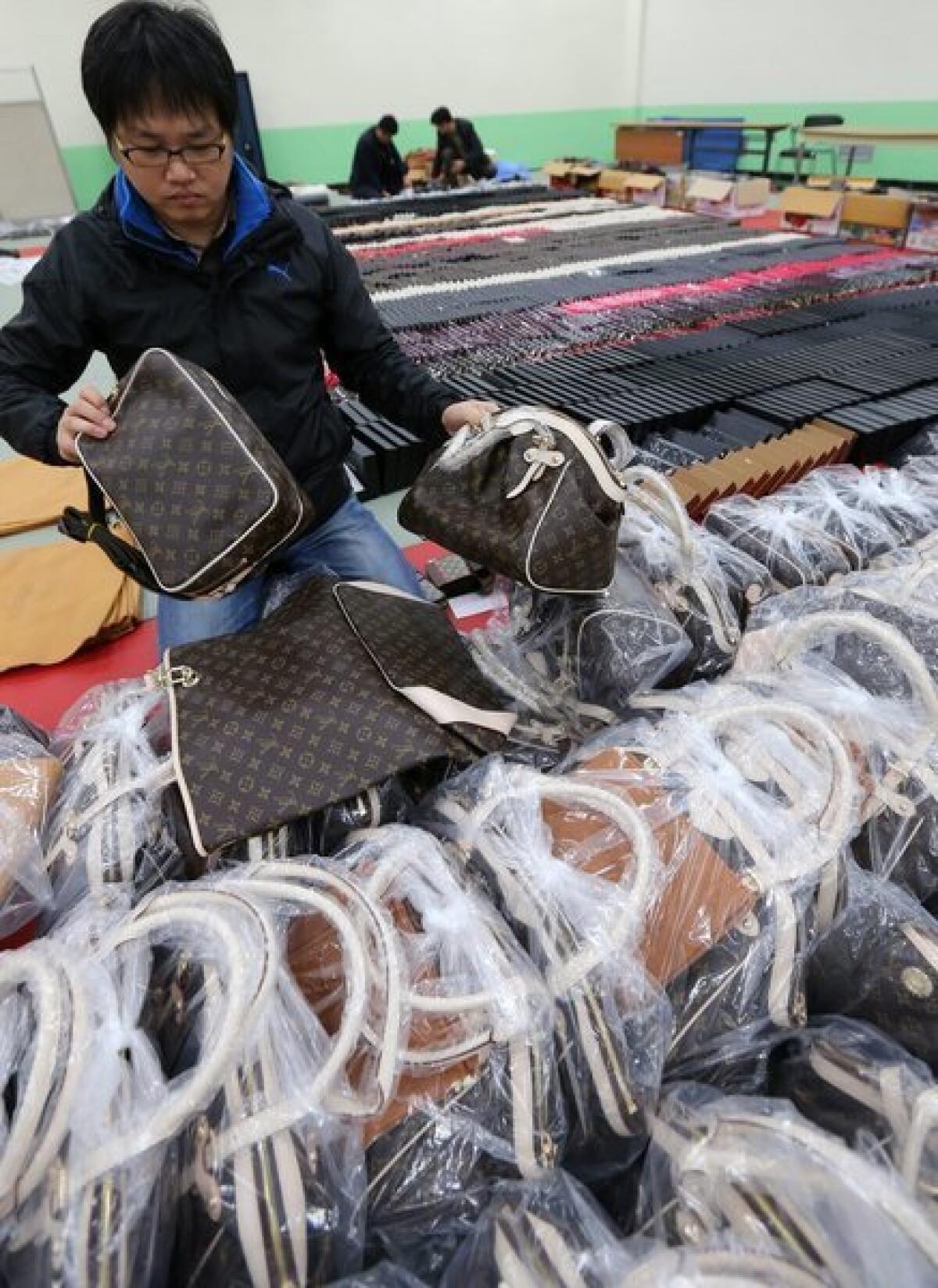 The sale of counterfeit goods is an international problem.