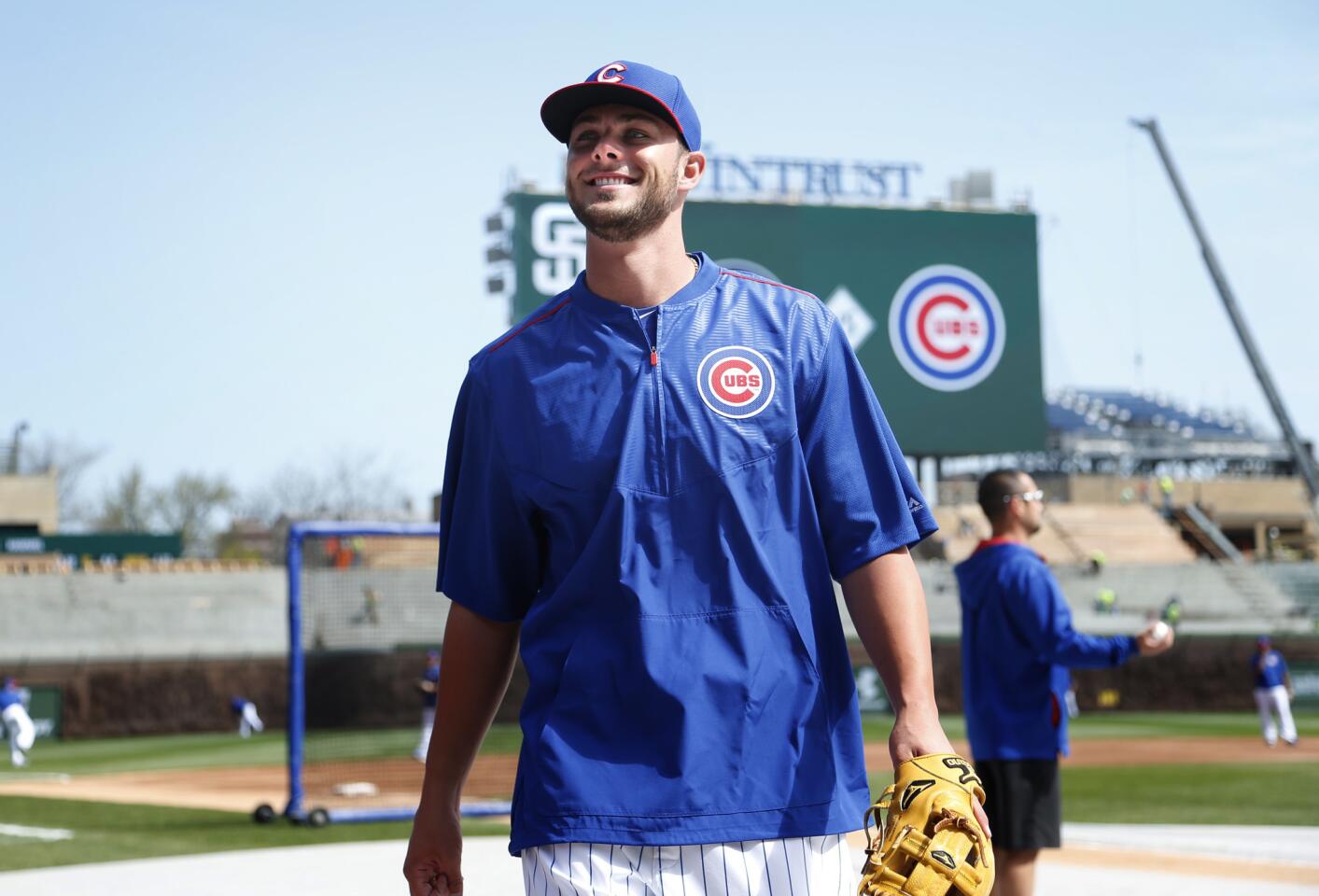 Kris Bryant enters Wrigley Field for the first time as a Cub.