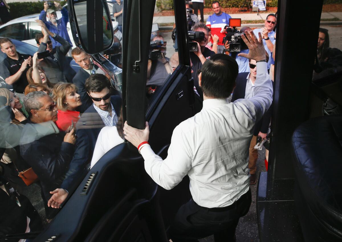 Marco Rubio campaigning in Florida.