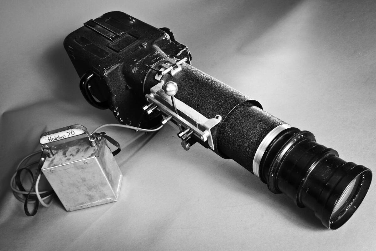 Aug. 25, 2011: A 1950s-era 70-millimeter high-speed Hulcher, camera.