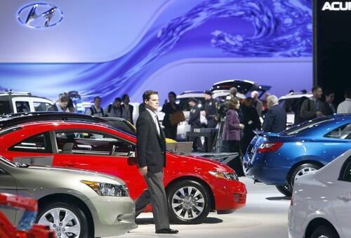 The North American International Auto Show's press preview was more subdued this year.