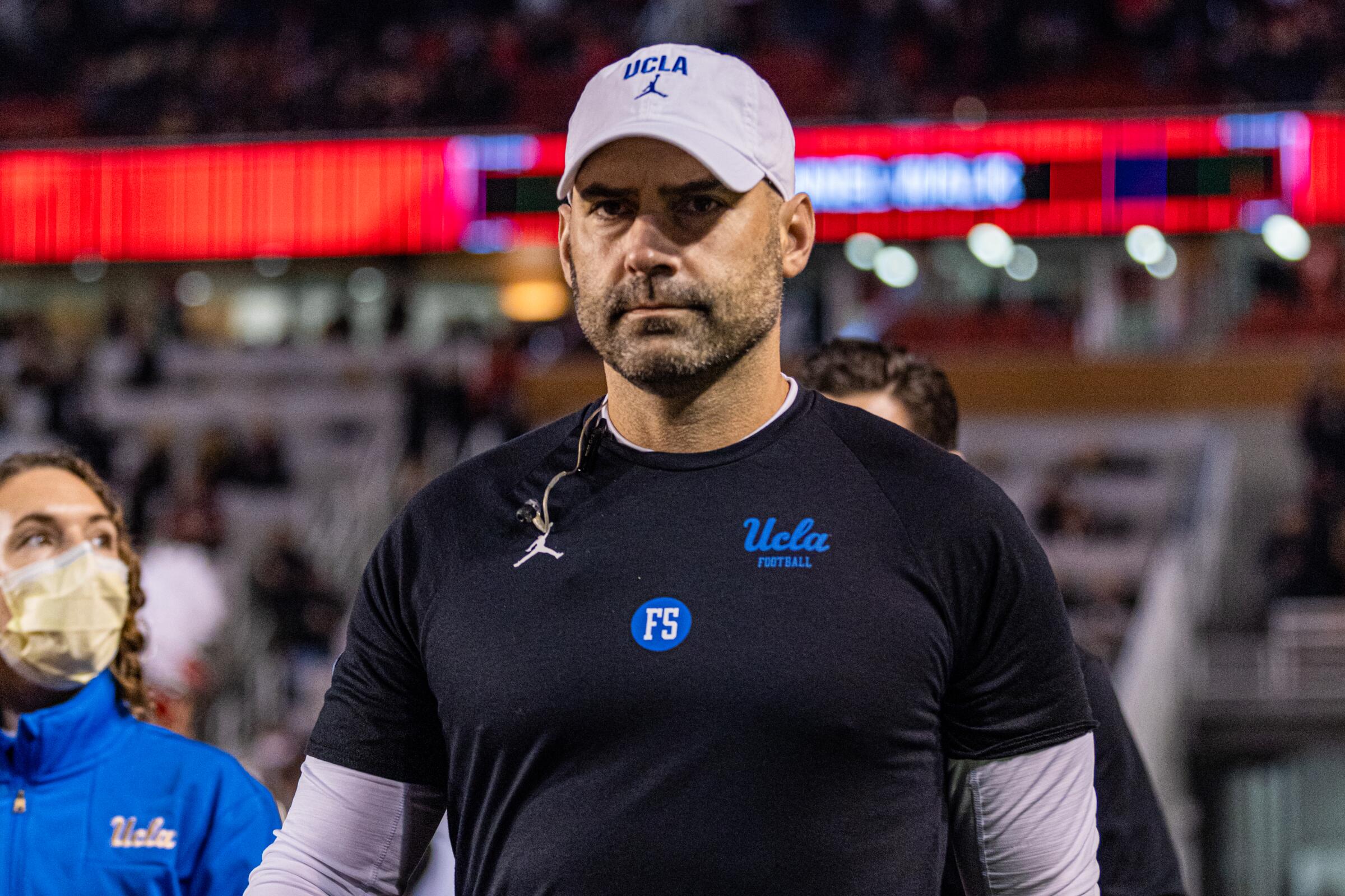 Bryce McDonald walks on the field before a game against Utah in 2021.