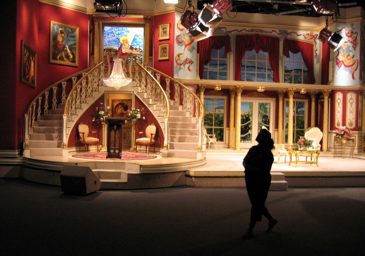 Trinity Broadcasting Network's International Production Center in Irving, Texas, showing one the sets used in television production. (Mark Boster / Los Angeles Times)