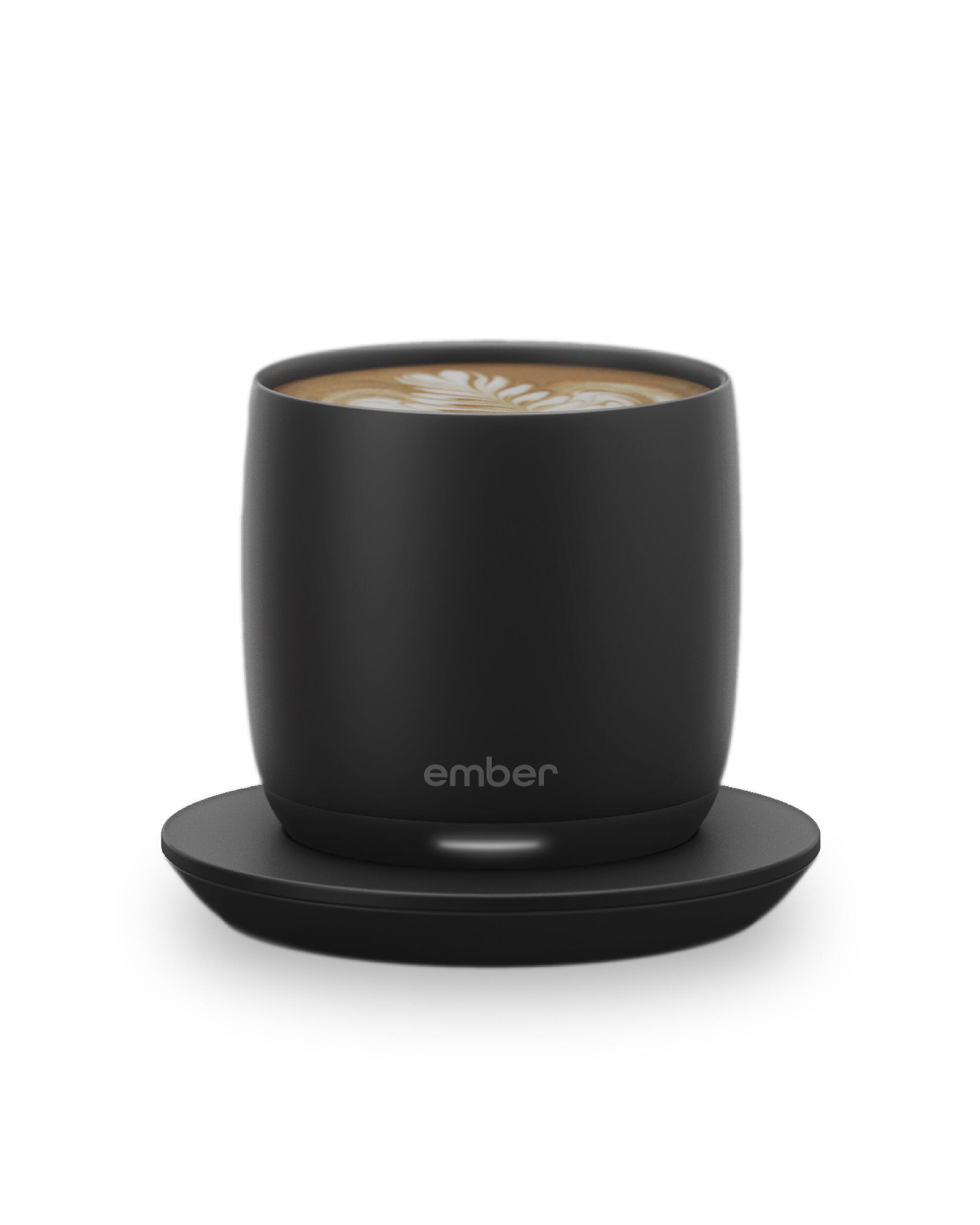 The Ember cup holding coffee