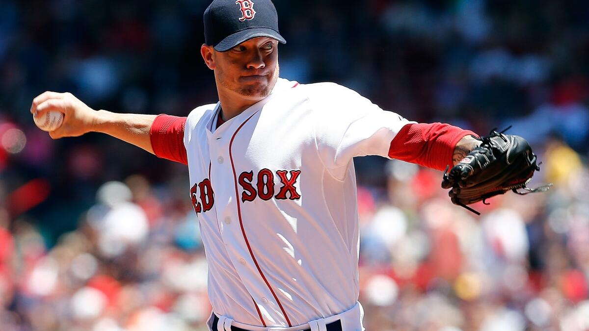 Jake Peavy beats former team for first-place Boston Red Sox 