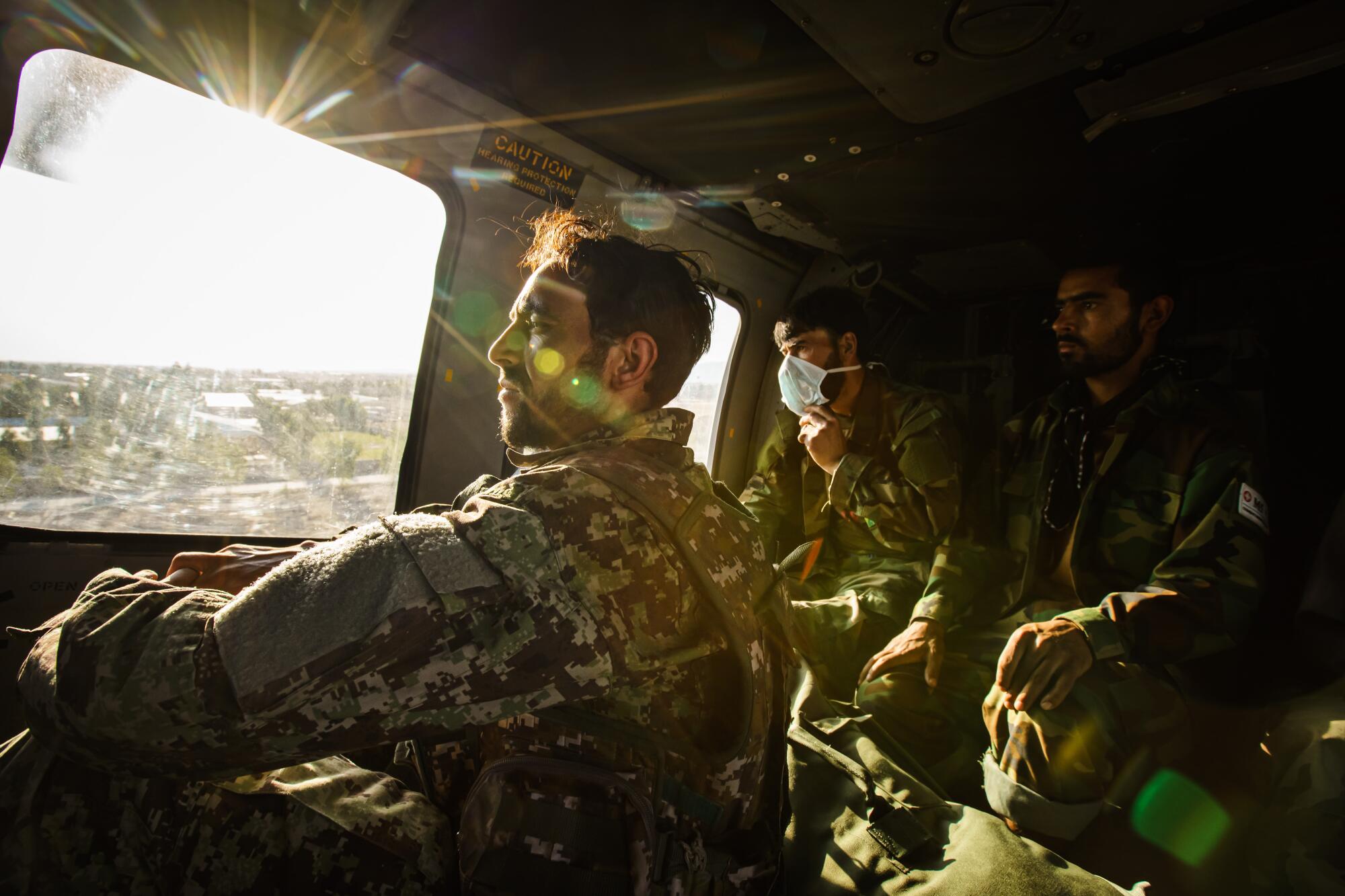  A UH-60 Black Hawk prepares to land at an outpost near Kandahar, Afghanistan.